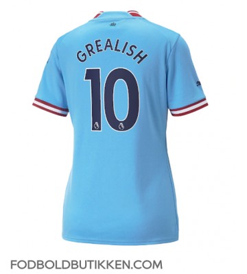 Manchester City Jack Grealish #10 Hjemmebanetrøje Dame 2022-23 Kortærmet